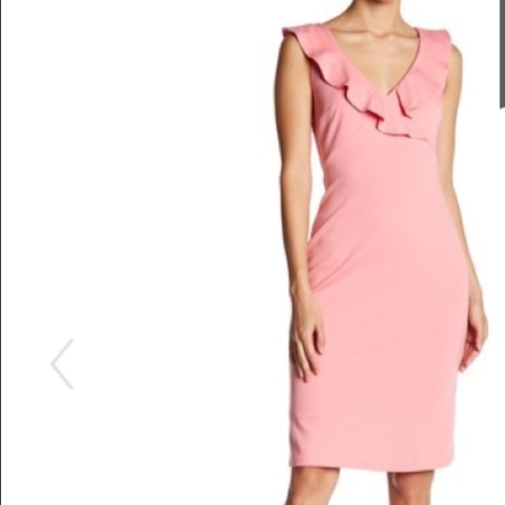 Superfoxx V-Neck Ruffle Midi Dress Size M (5)